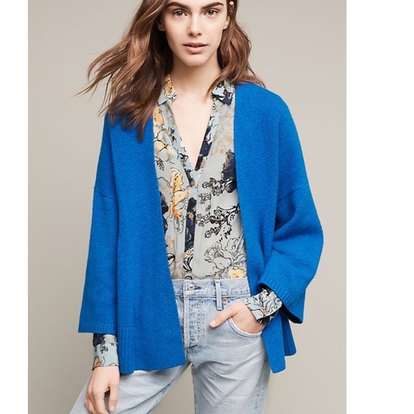 SLEEPING ON SNOW blue Alcott Kimono Wrap Cardigan - Picture 1 of 15